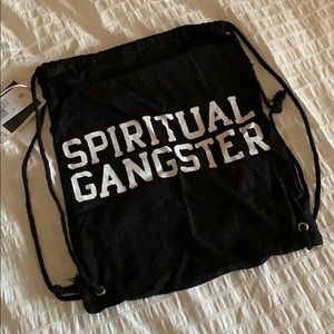 Spiritual Gangster Varsity Cinch Bag